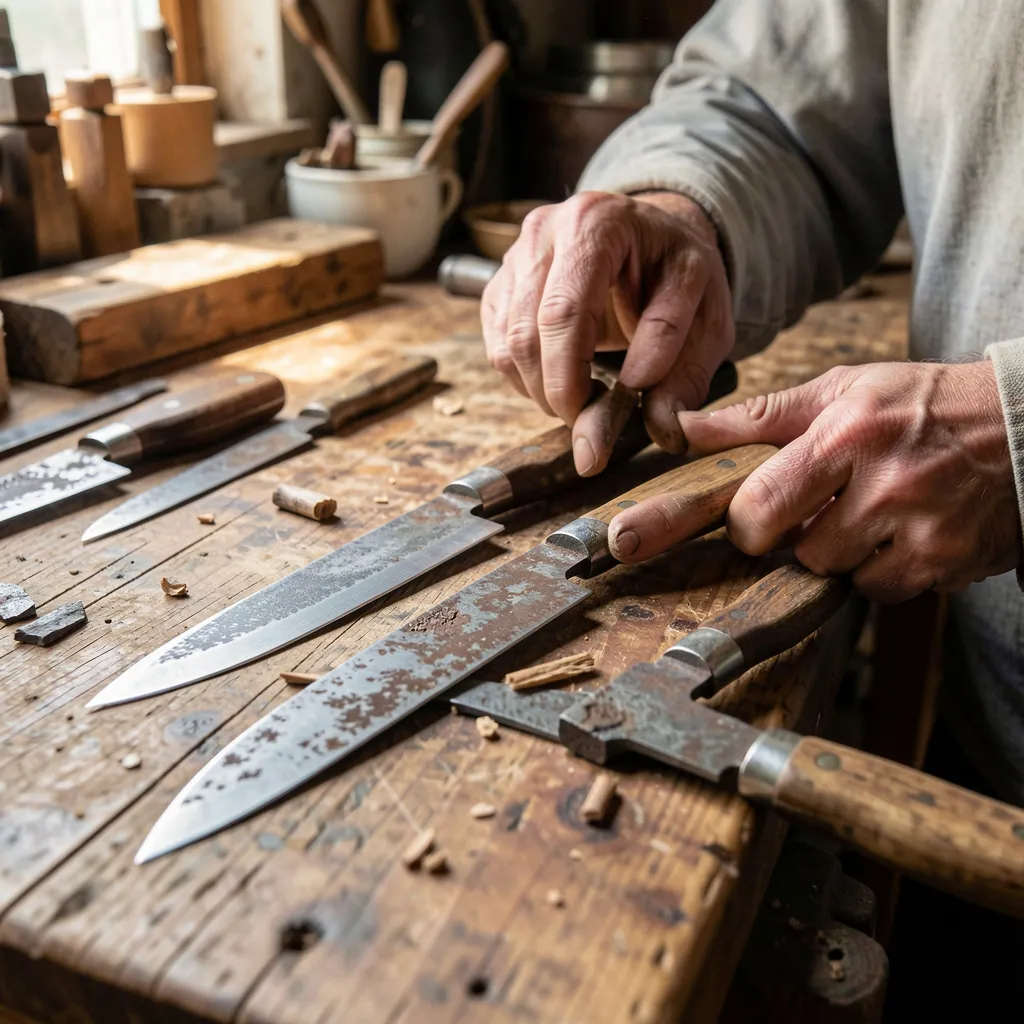 Olika handtagsmaterial